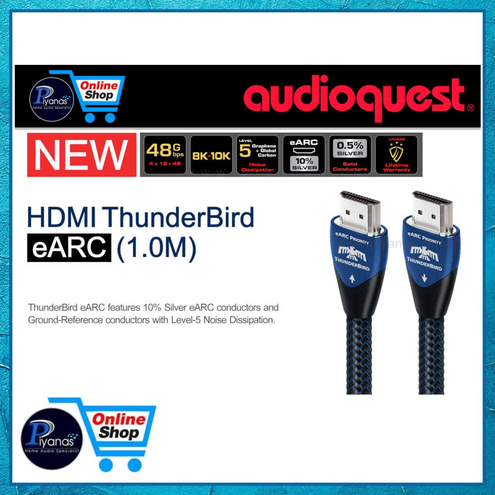 สาย HDMI AUDIOQUEST : HDMI-THUNDERBIRD EARC (3.0 เมตร)